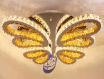 لوستر کریستالی سقفی طرح پروانه
